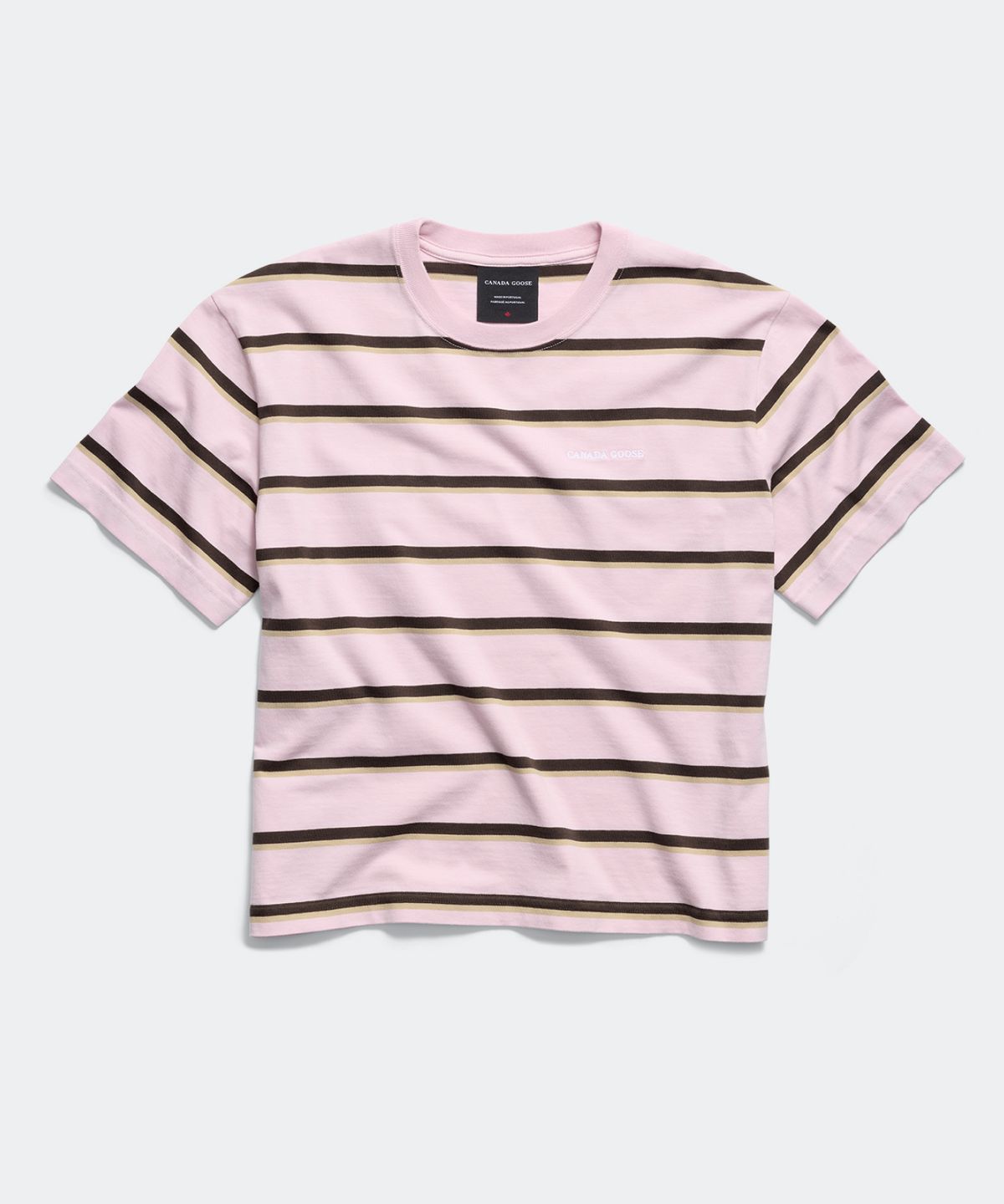 캐나다구스(CANADAGOOSE) 여성 롬 스트라이프 티셔츠(Pink)_Q265AWTN01PKB