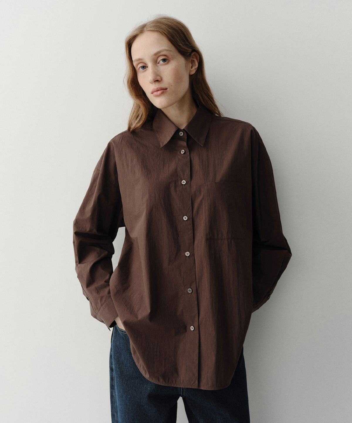 이아(EAAH) BEN SHIRT (BROWN)