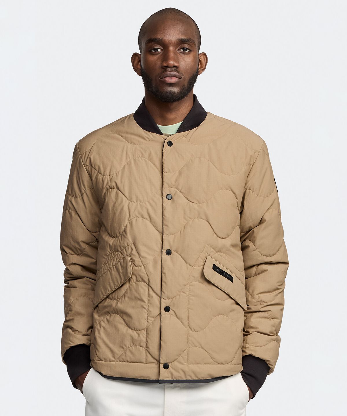 캐나다구스(CANADAGOOSE) 남성 보스웰 리버서블 라이너 재킷(Sand)_Q255AMDB07SNN