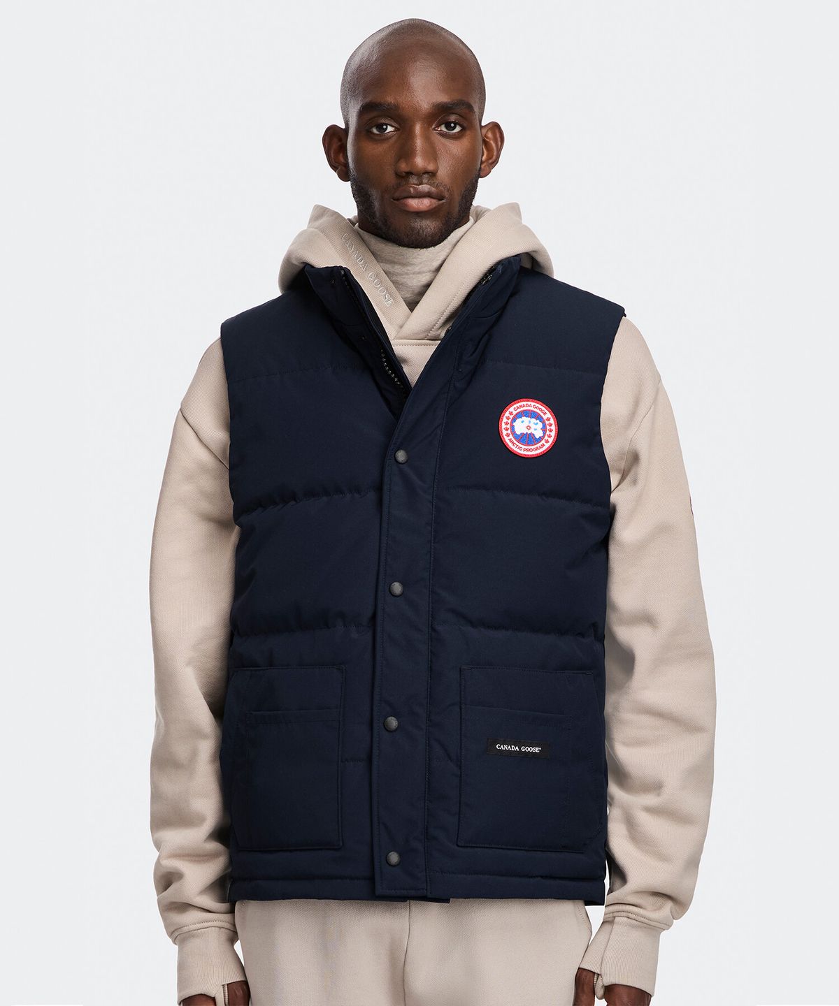 캐나다구스(CANADAGOOSE) 남성 프리스타일 크루 베스트(Light Navy)_Q256AMVC01LNN