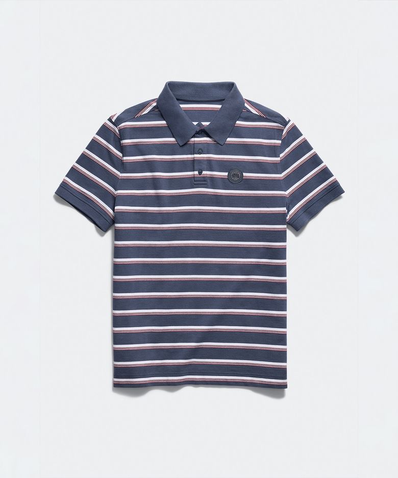 남성 베클리 스트라이프 폴로(BLUE GREY)_Q266AMTT02BGN