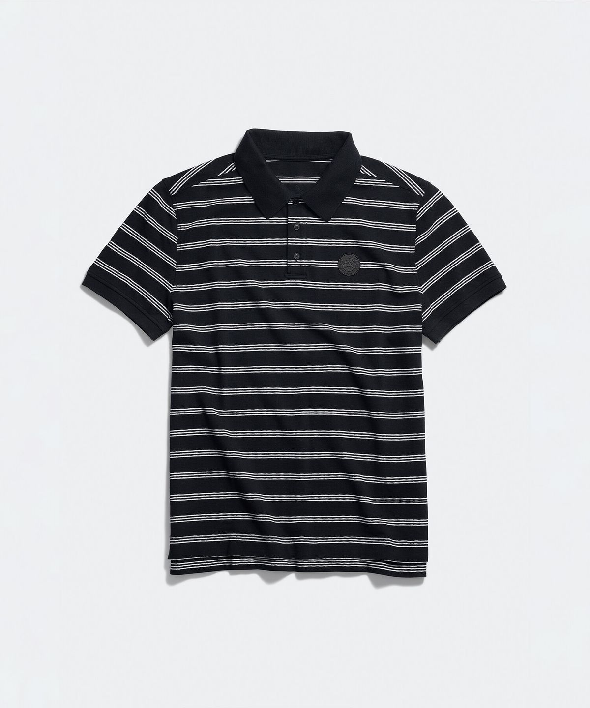 캐나다구스(CANADAGOOSE) 남성 베클리 스트라이프 폴로(Black)_Q266AMTT02BKN