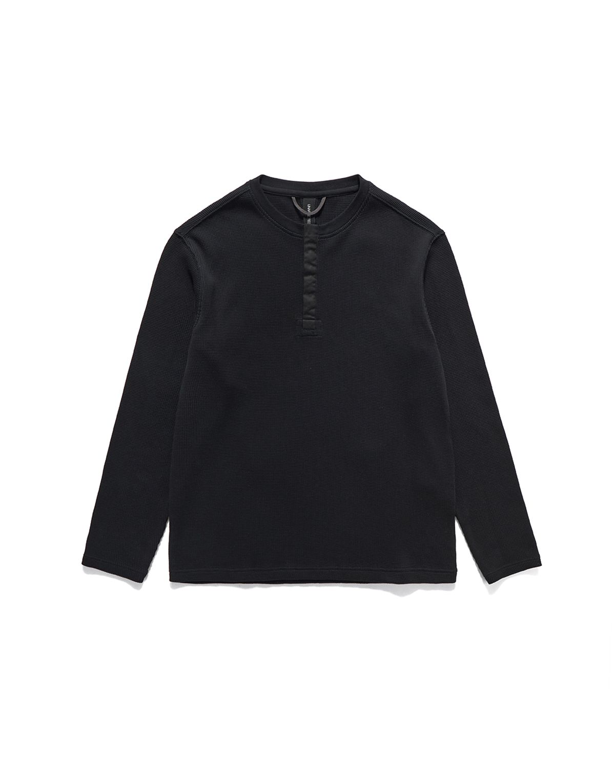 언어펙티드 에센셜(UNAFFECTED ESSENTIAL) HENLEY NECK LONG SLEEVES / BLACK