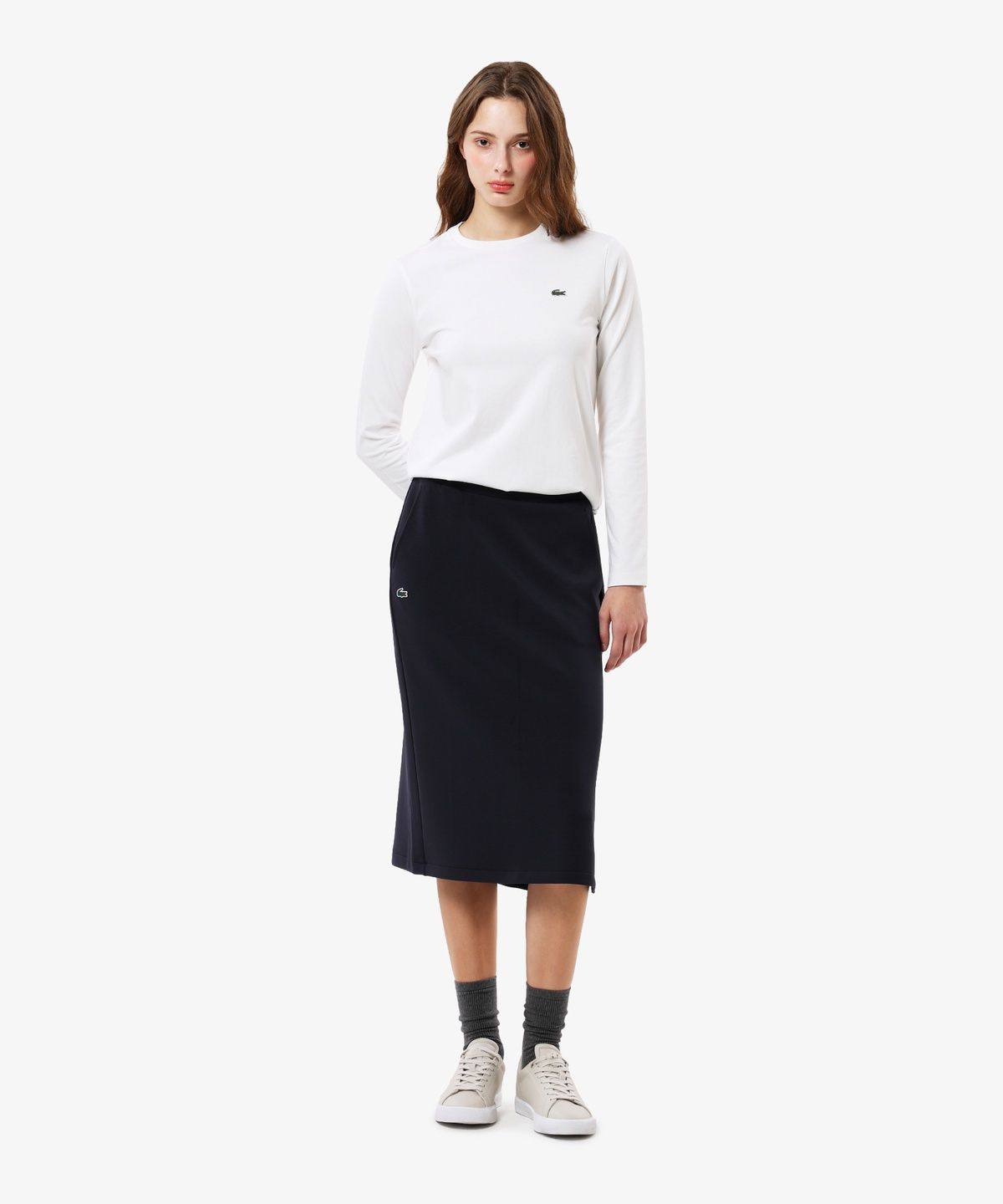 라코스테(LACOSTE) 여성 소프트저지 스커트 JF233E-56N HDE