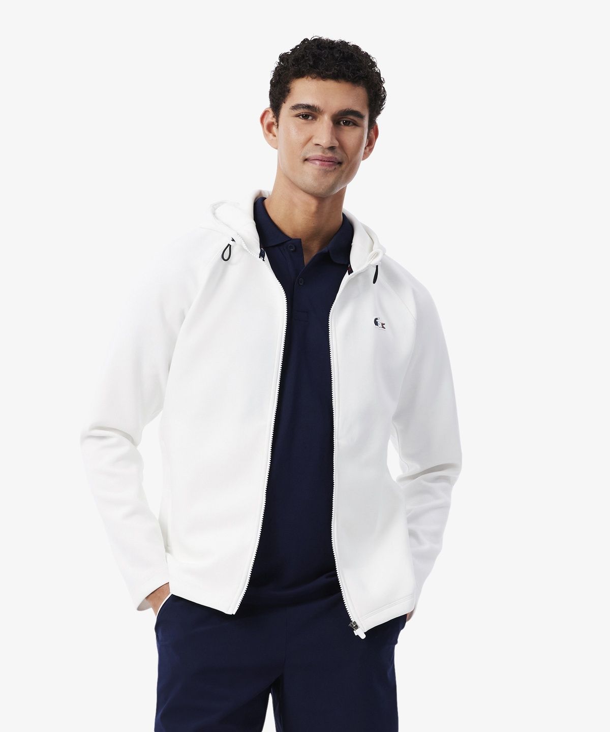 라코스테(LACOSTE) 남성 테니스 프렌치 후드 집업 스웻셔츠 SH0517-56N 001
