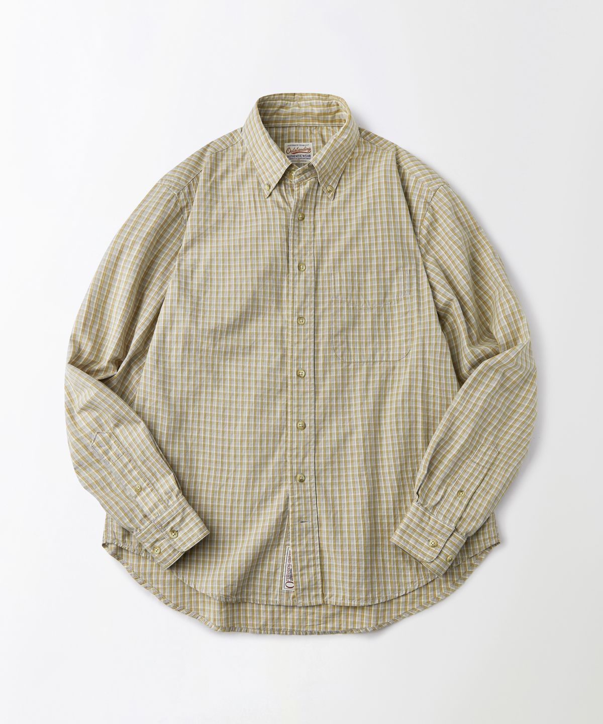 아웃스탠딩(OUTSTANDING) VINTAGE CHECK BD SHIRT_BEIGE CHECK