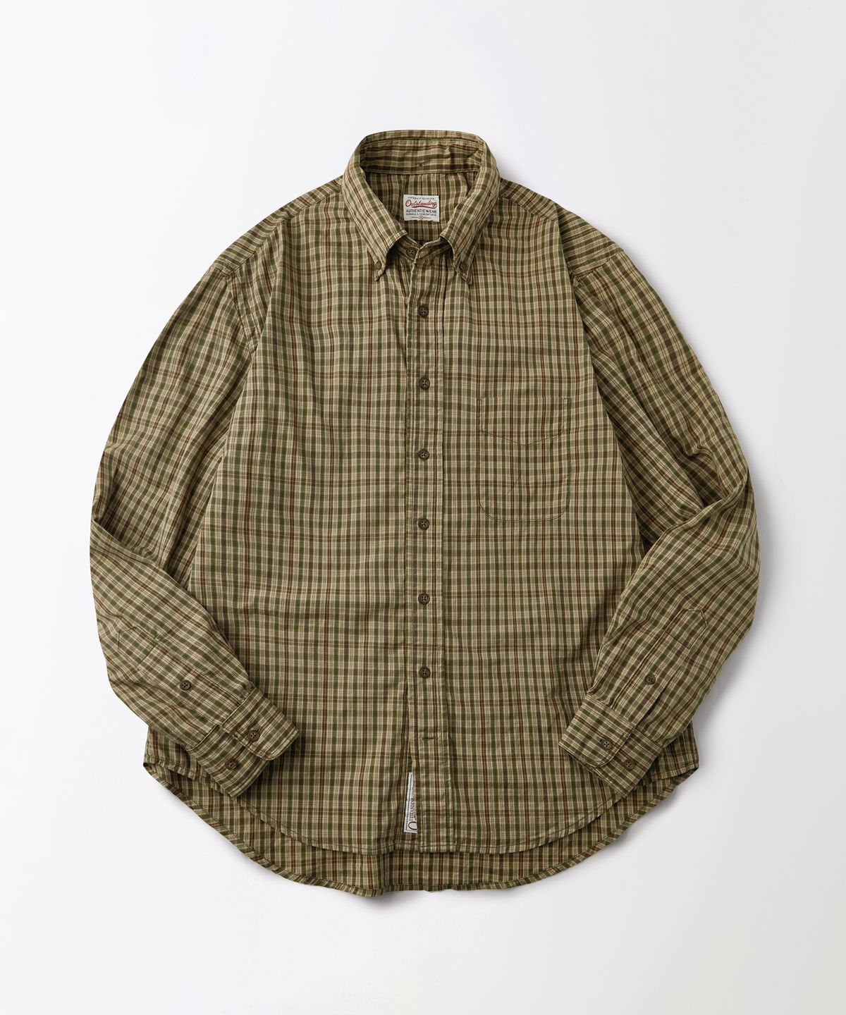 아웃스탠딩(OUTSTANDING) VINTAGE CHECK BD SHIRT_BROWN CHECK