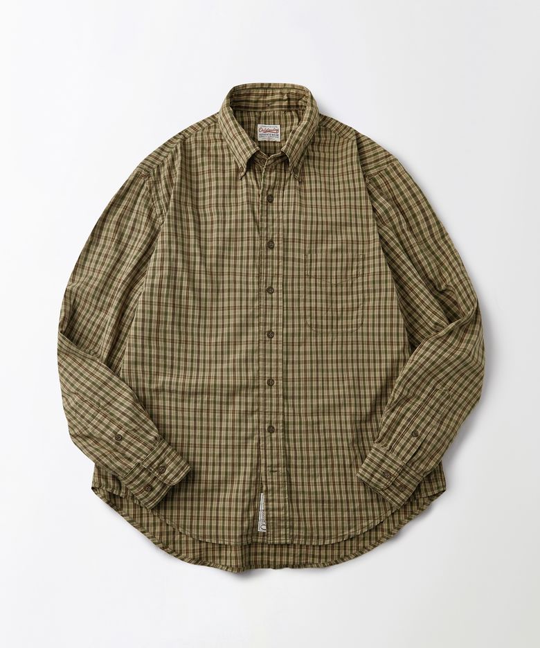 VINTAGE CHECK BD SHIRT_BROWN CHECK
