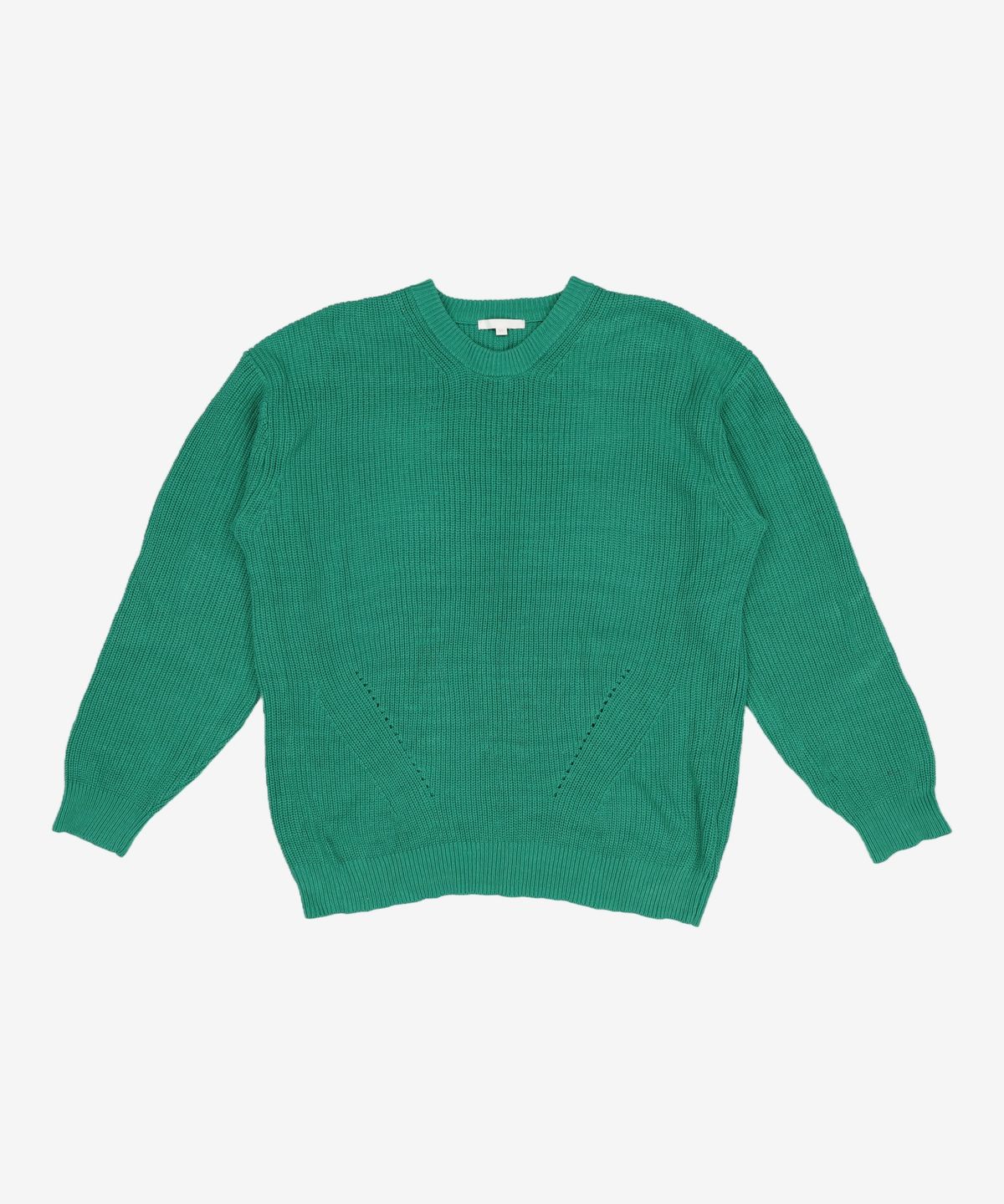 키뮤어(KIIMUIR) 22FW 워셔블 크루넥 니트_ 에메랄드 그린 XL