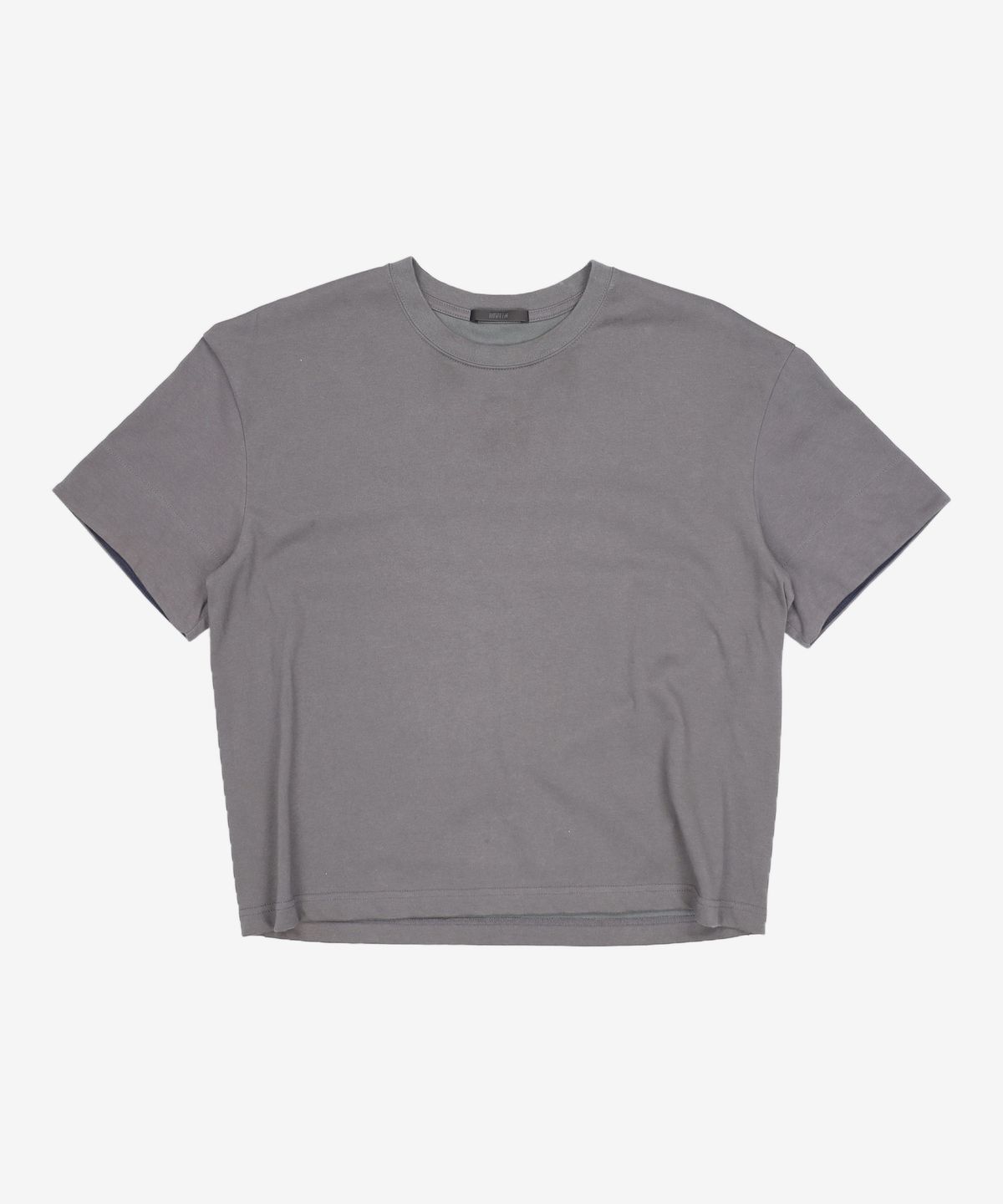 다이브인(DIVEIN) LAYERED ROLL-UP T-SHIRTS (CHARCOAL / NAVY) 2