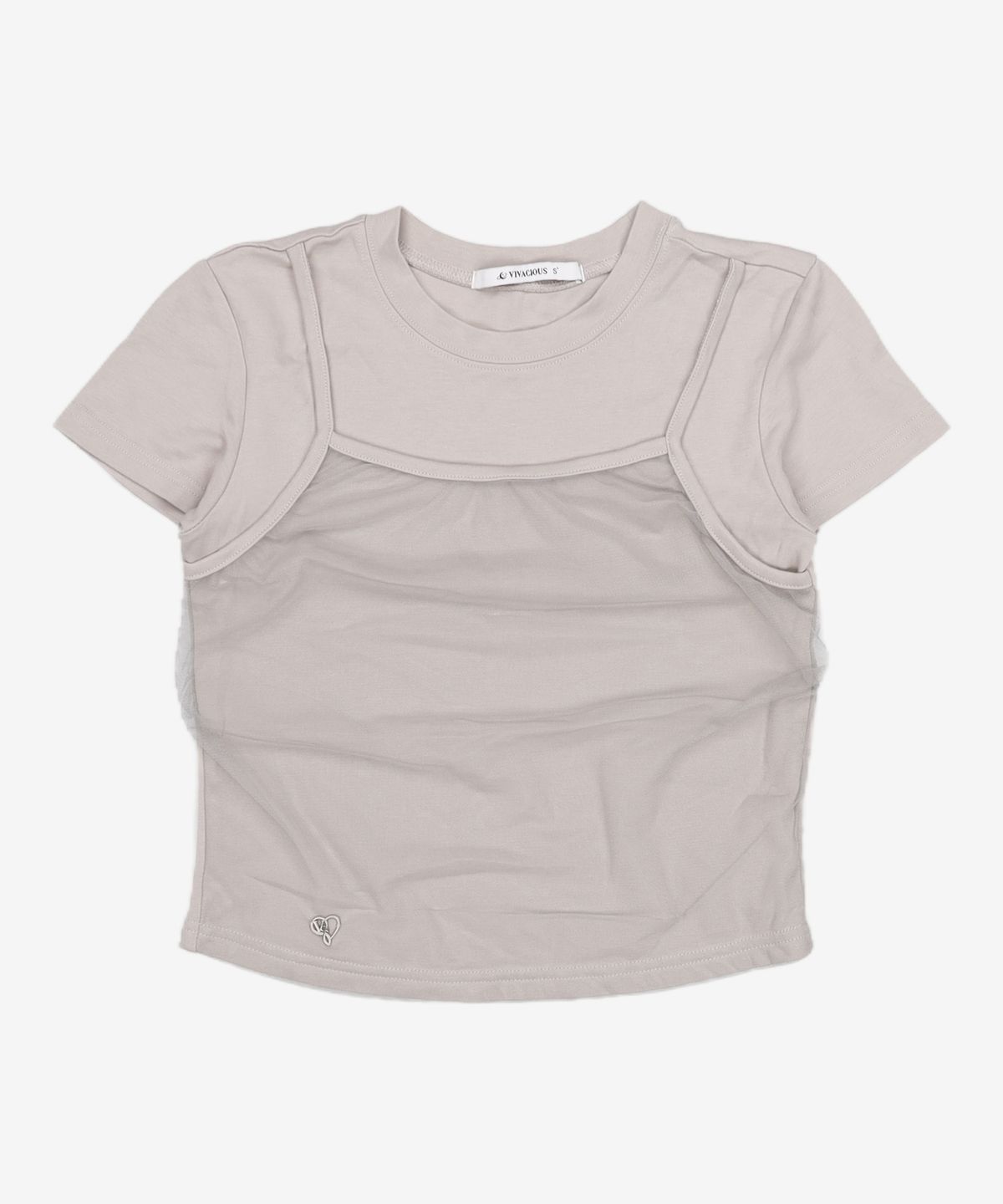 비바셔스(VIVACIOUS) Tinker Bell Short Sleeve LIGHT GREY S