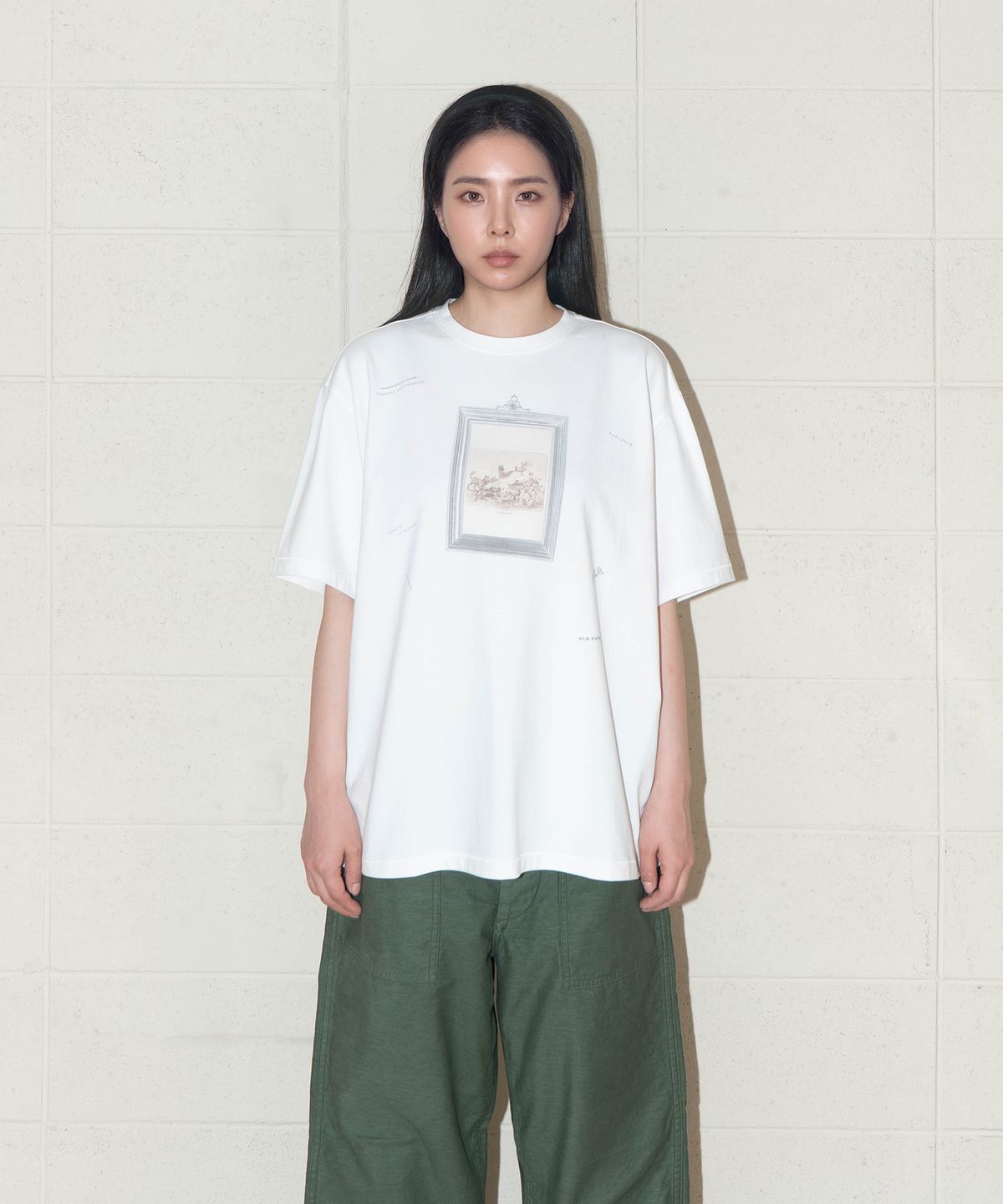 그라프트맨(GRAFTMEN) GRAFTING OYGA CHEESE TEE / OFF-WHITE