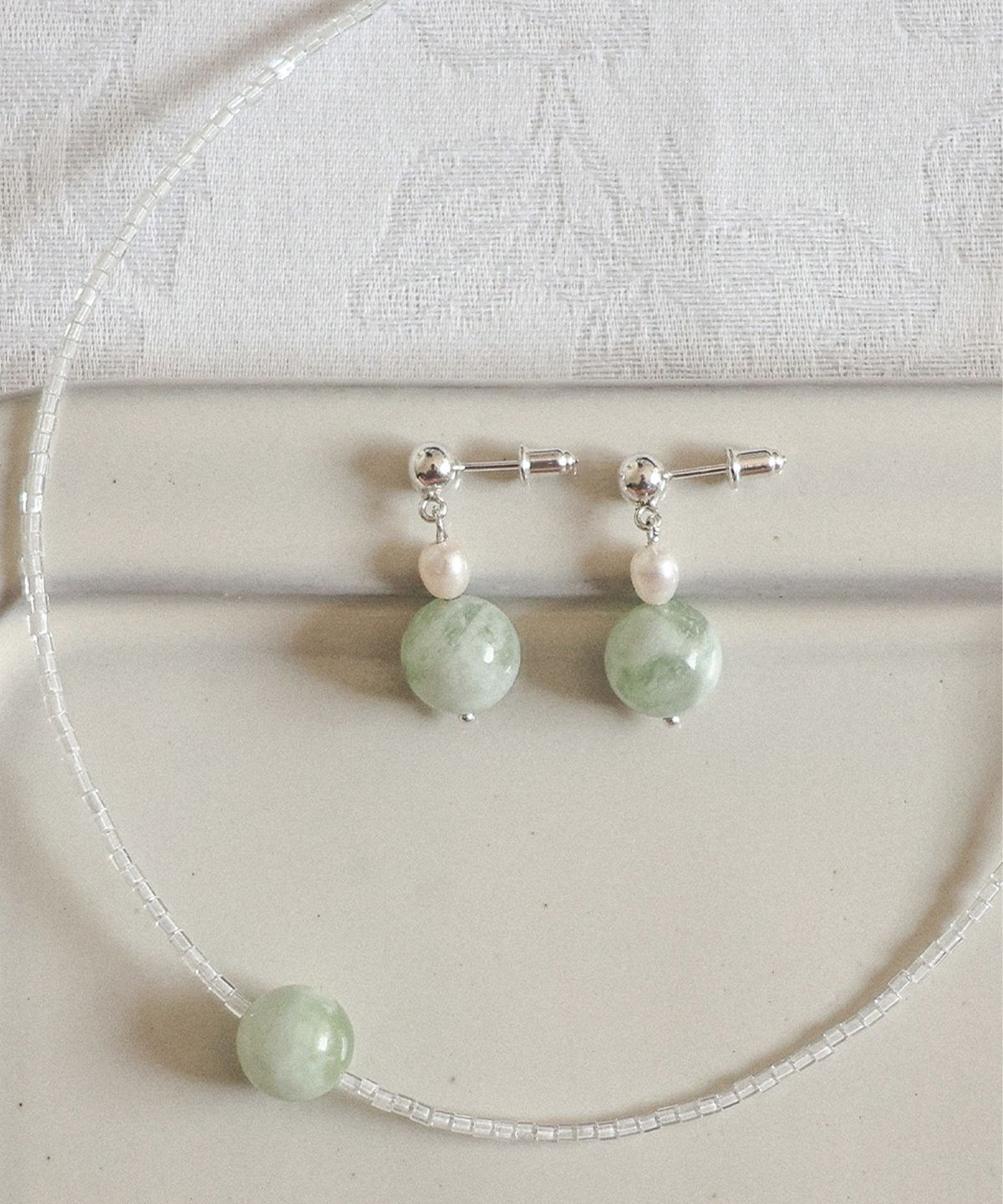 오시에르(osier) Serpentine Earrings