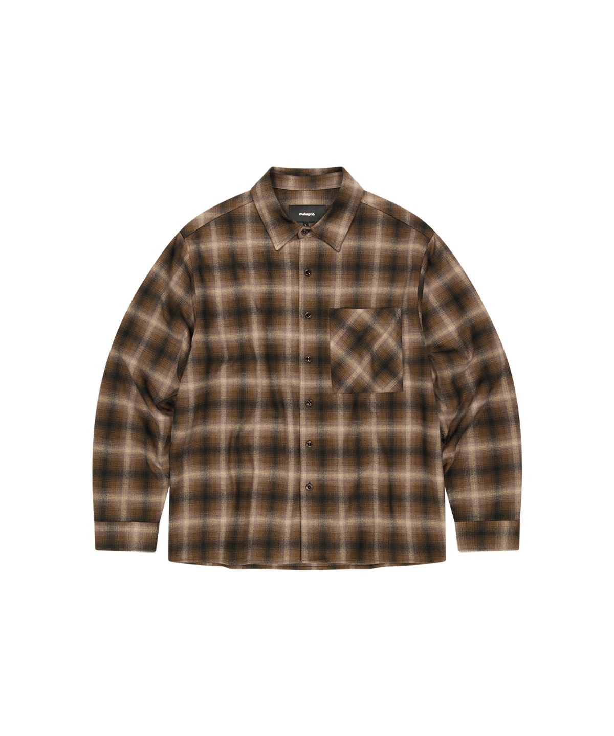 마하그리드(MAHAGRID) FLANNEL CHECK SHIRT[BROWN]
