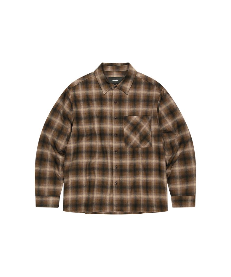 FLANNEL CHECK SHIRT[BROWN]