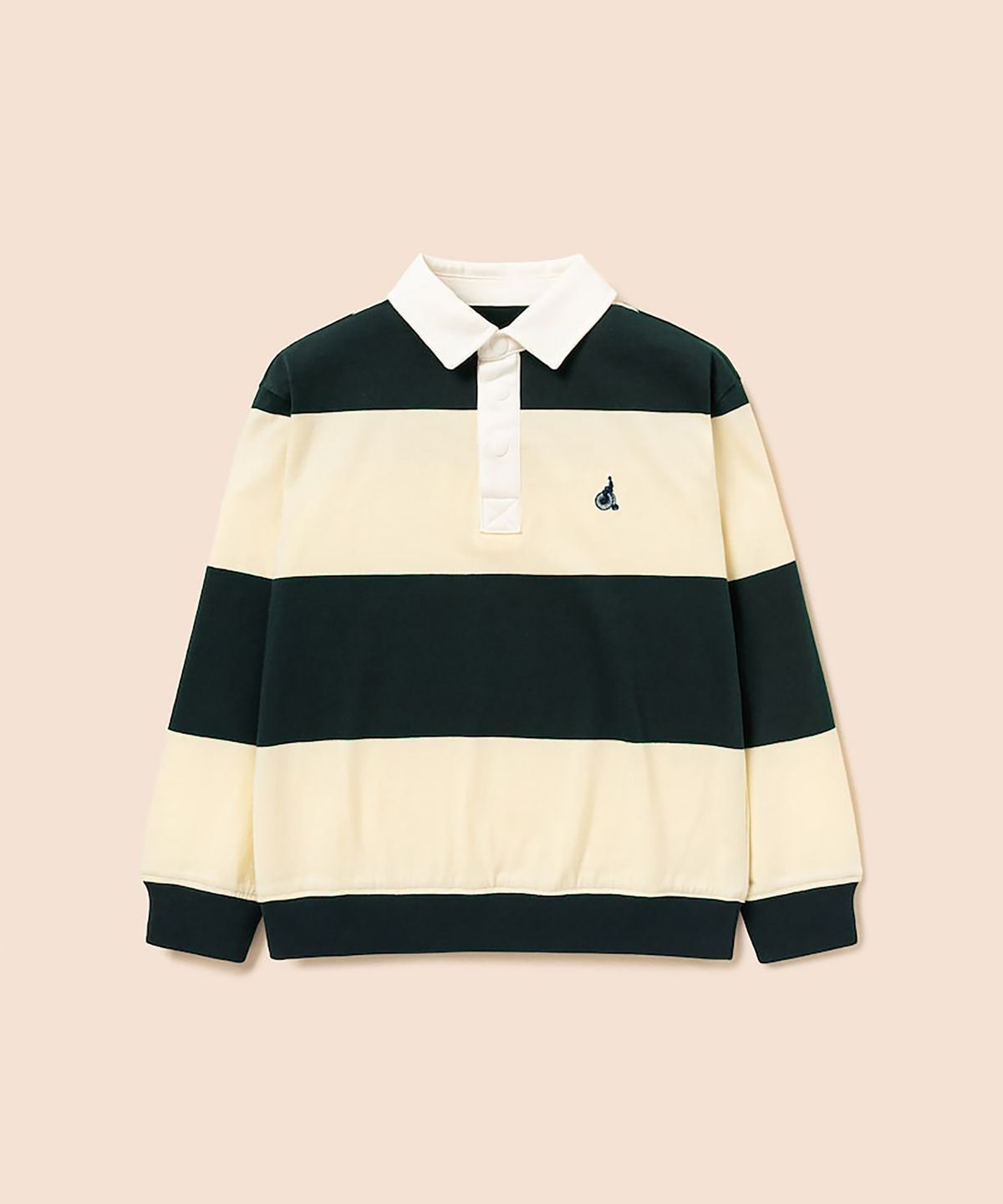 빈폴 키즈(BEANPOLE KIDS) 시그니처 컬러 럭비 티셔츠  그린 (BI6841U06M)