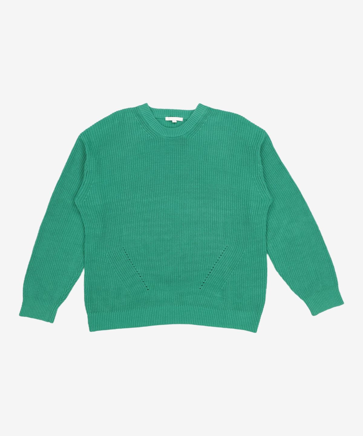 키뮤어(KIIMUIR) 22FW 워셔블 크루넥 니트_ 에메랄드 그린 XL