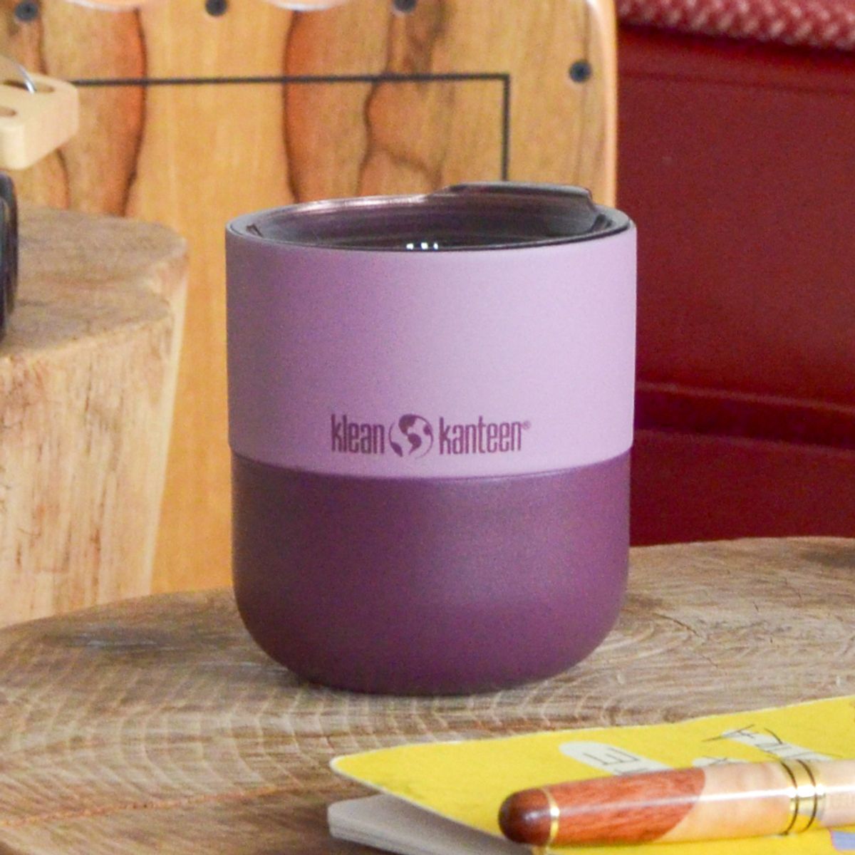 클린켄틴(KLEANKANTEEN) 라이즈 보온보냉 로우볼 텀블러 슬라이드 리드 237ml 더스티 오키드