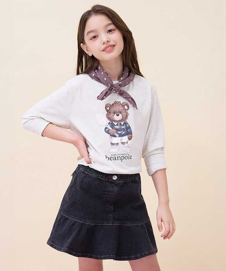 달이 빅 아트웍 티셔츠  베이지 (BI6841U09A)
