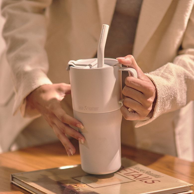 라이즈 보온보냉 핸들 텀블러 769ml 베얼리블루