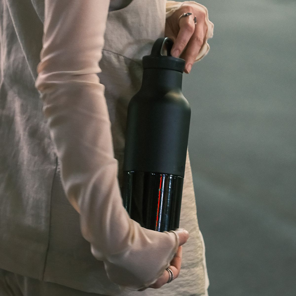 클린켄틴(KLEANKANTEEN) 라이즈 클래식 보온보냉 루프캡 592ml 블랙