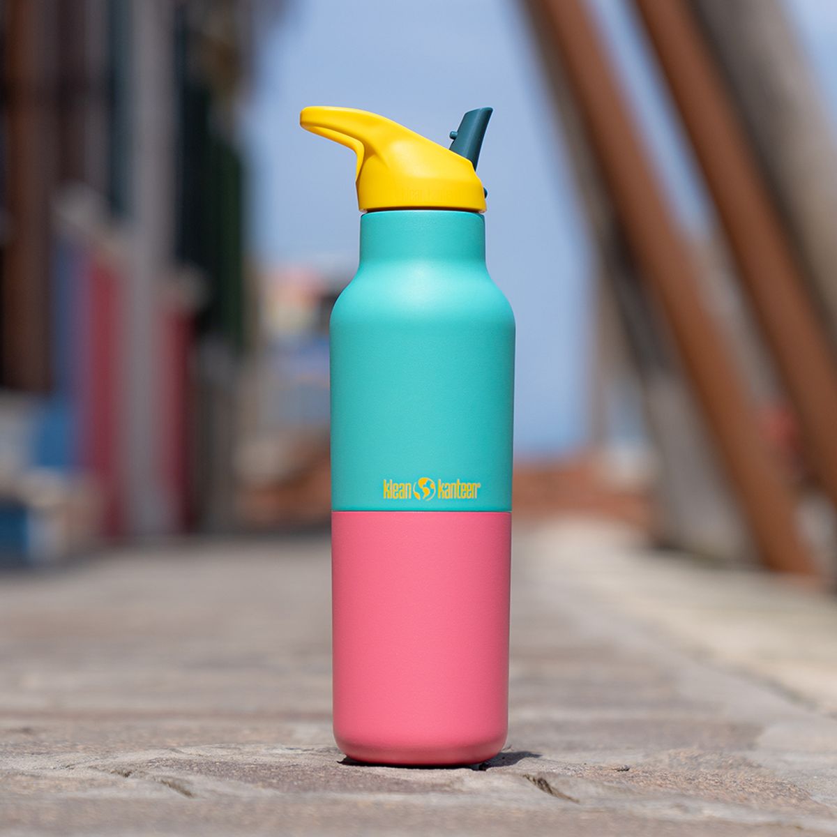 클린켄틴(KLEANKANTEEN) 라이즈 클래식 플립 실 스포츠캡 473ml 터콰이스