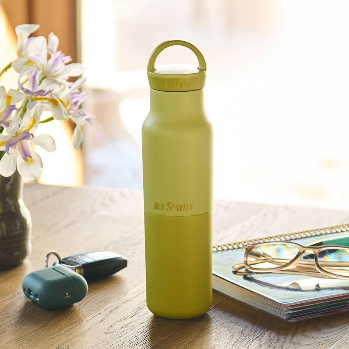클린켄틴(KLEANKANTEEN) 라이즈 클래식 보온보냉 루프캡 355ml 아카시아