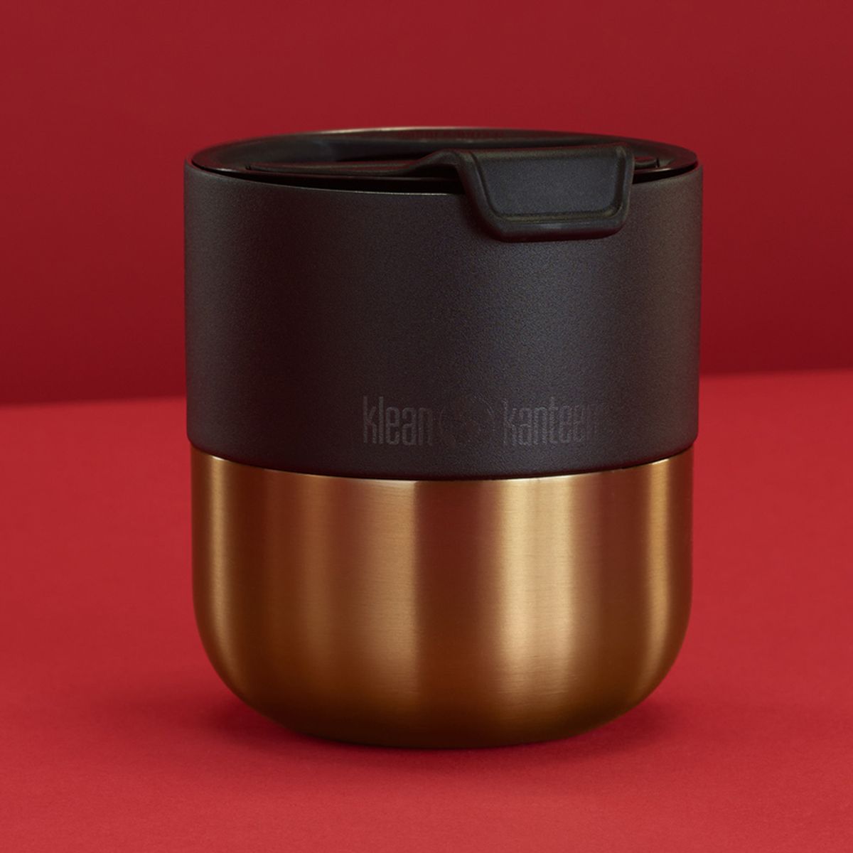 클린켄틴(KLEANKANTEEN) 라이즈 보온보냉 로우볼 텀블러 골드블랙