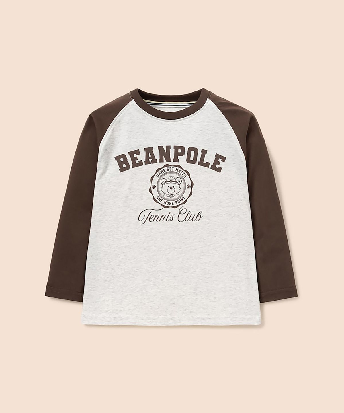 빈폴 키즈(BEANPOLE KIDS) 로고포인트 라글란 티셔츠  브릭 (BI6841U11C)