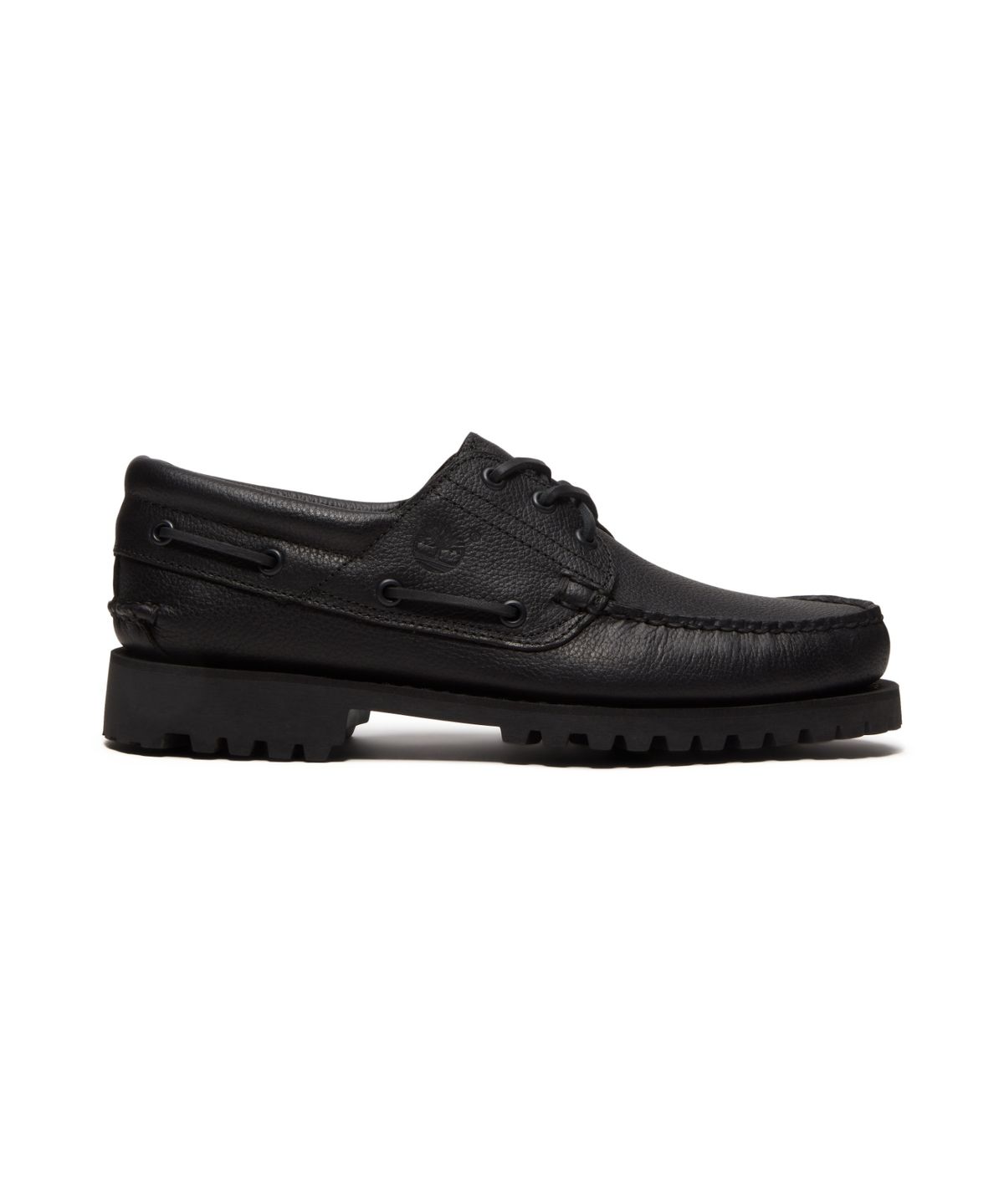 팀버랜드(TIMBERLAND) (남성) 어센틱 보트 슈즈 - 올 오버 블랙 풀 그레인 / A2PDQ-ANI