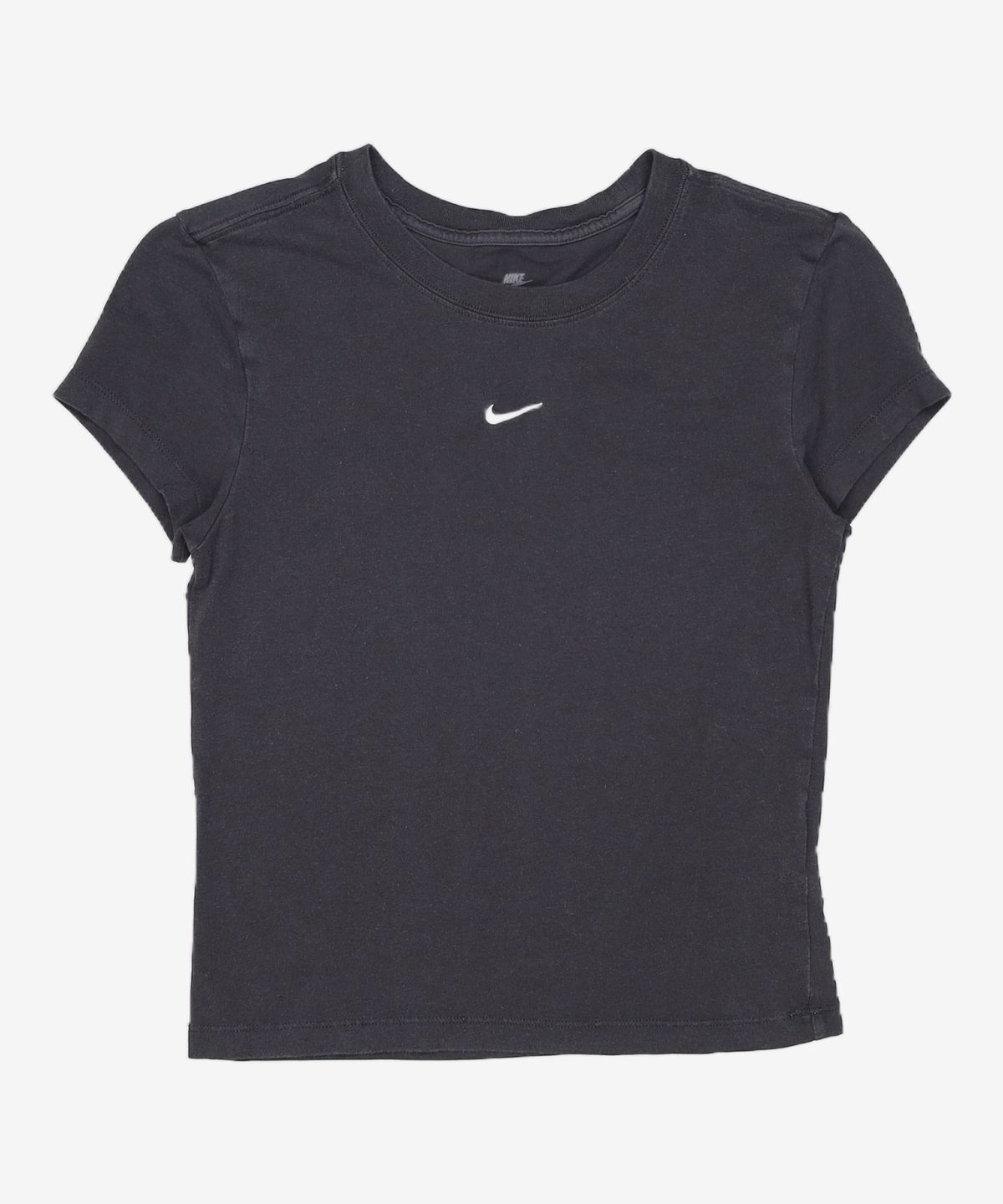 나이키(NIKE) 스포츠웨어 칠 니트 크롭 티셔츠 W - 블랙:화이트 / FV5509-010 S