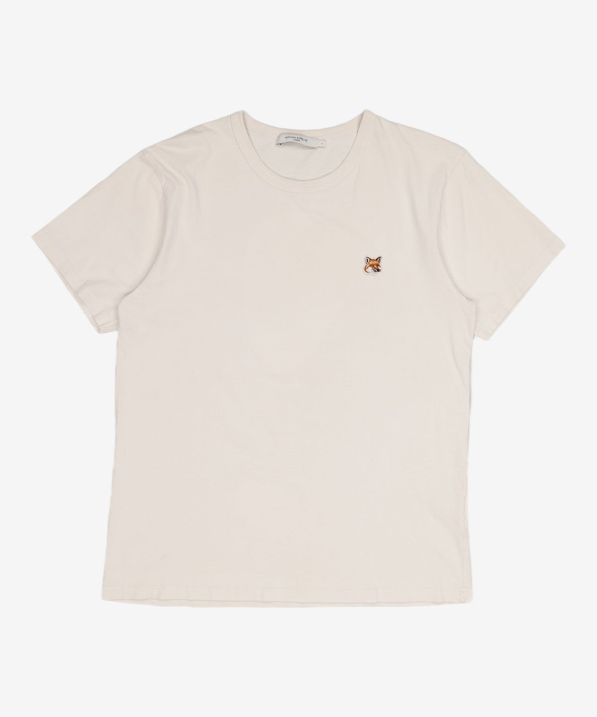 메종 키츠네(MAISON KITSUNE) 폭스헤드 반팔 티셔츠 AM00103KJ0008 P100 WHITE L