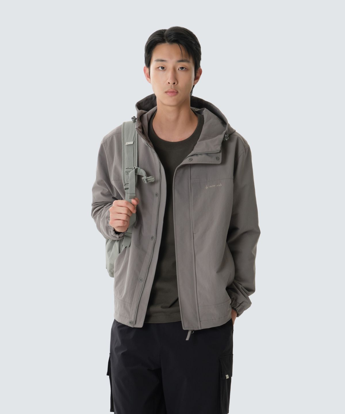 스노우피크 어패럴(SNOWPEAK APPAREL) 캠프 드라이 바람막이 (S26FMFWB60) Dark Khaki