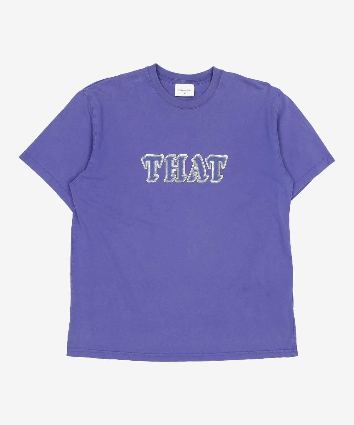 디스이즈네버댓(THISISNEVERTHAT) THAT Tile Logo Tee Purple L