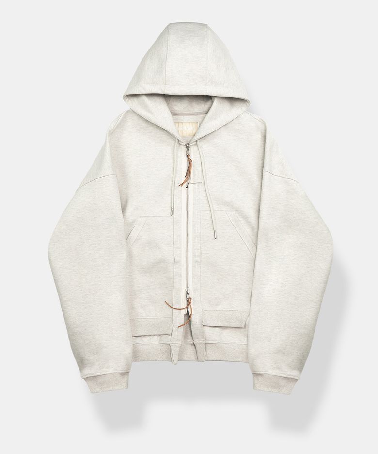 PROTOGRAF TWO-WAY HOOD ZIPUP / OATMEAL