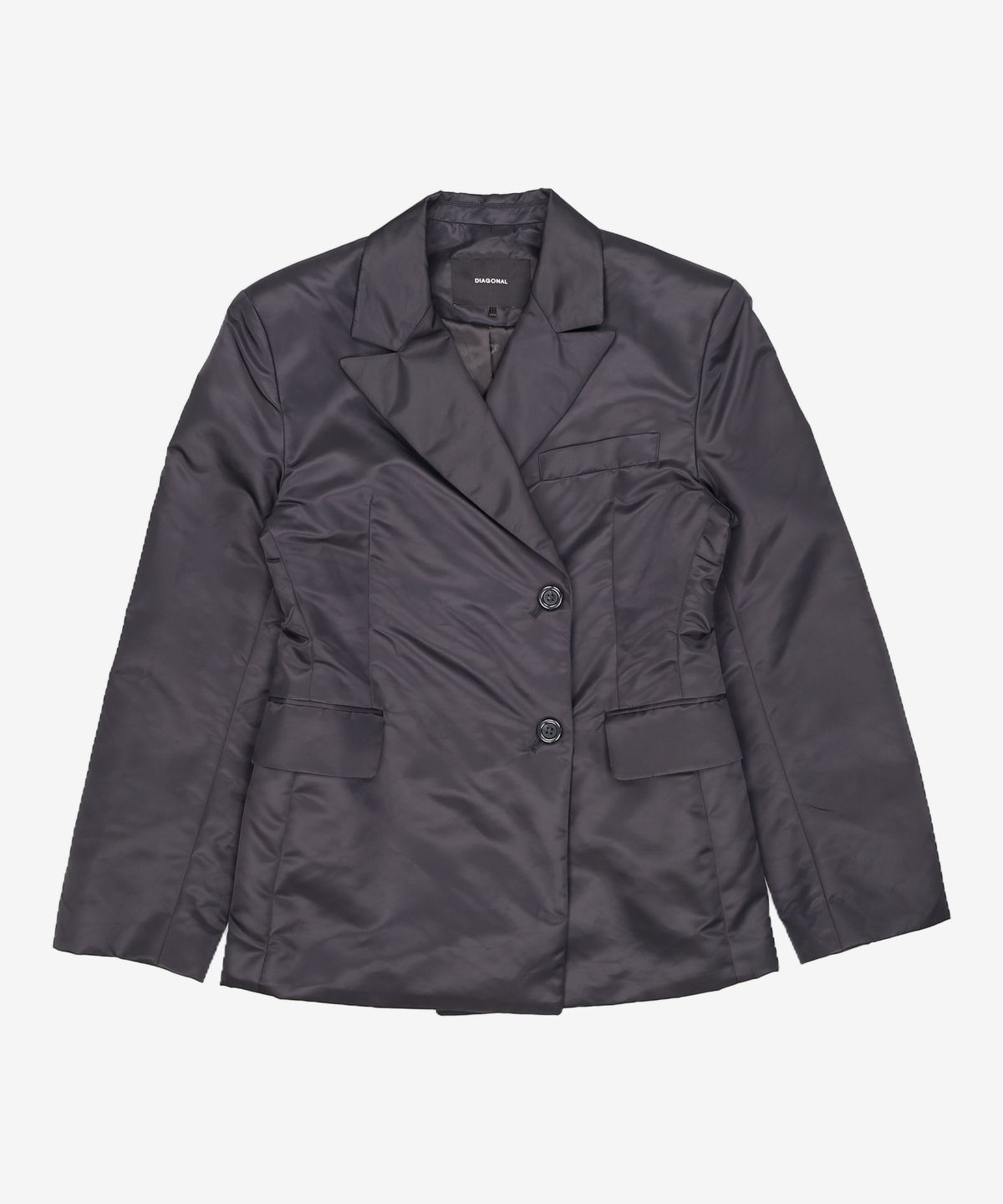 다이애그널(DIAGONAL) NYLON SLIM WAIST JACKET (black) S