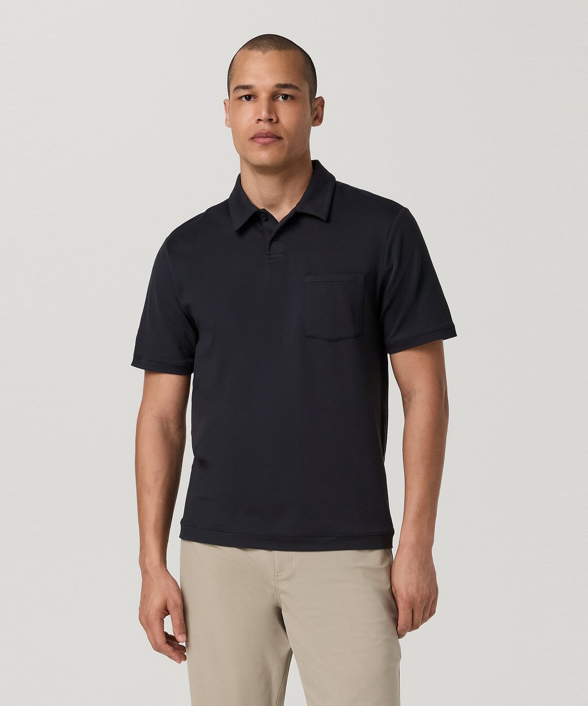 뷰오리(VUORI) [남성] 숏 슬리브 폰토 퍼포먼스 폴로_블랙_VR16321008