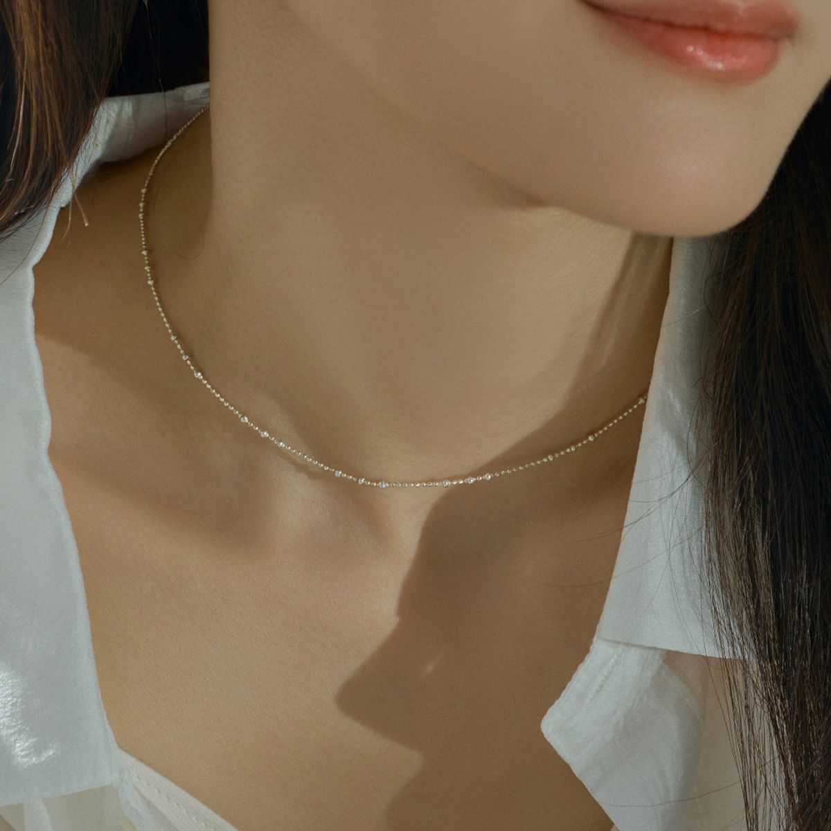 더블유비엘(WBL) 925실버 오르빗 볼 체인 목걸이