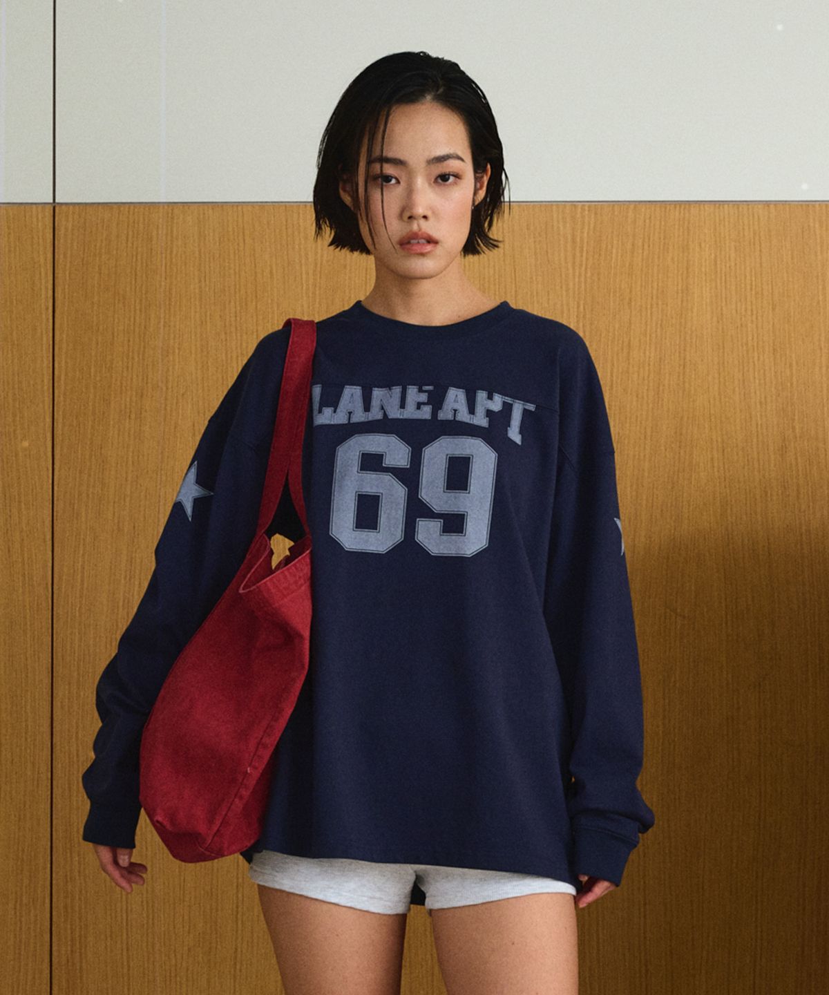 레인 아파트먼트(LANE APARTMENT) FOOTBALL T-SHIRTS [NAVY]