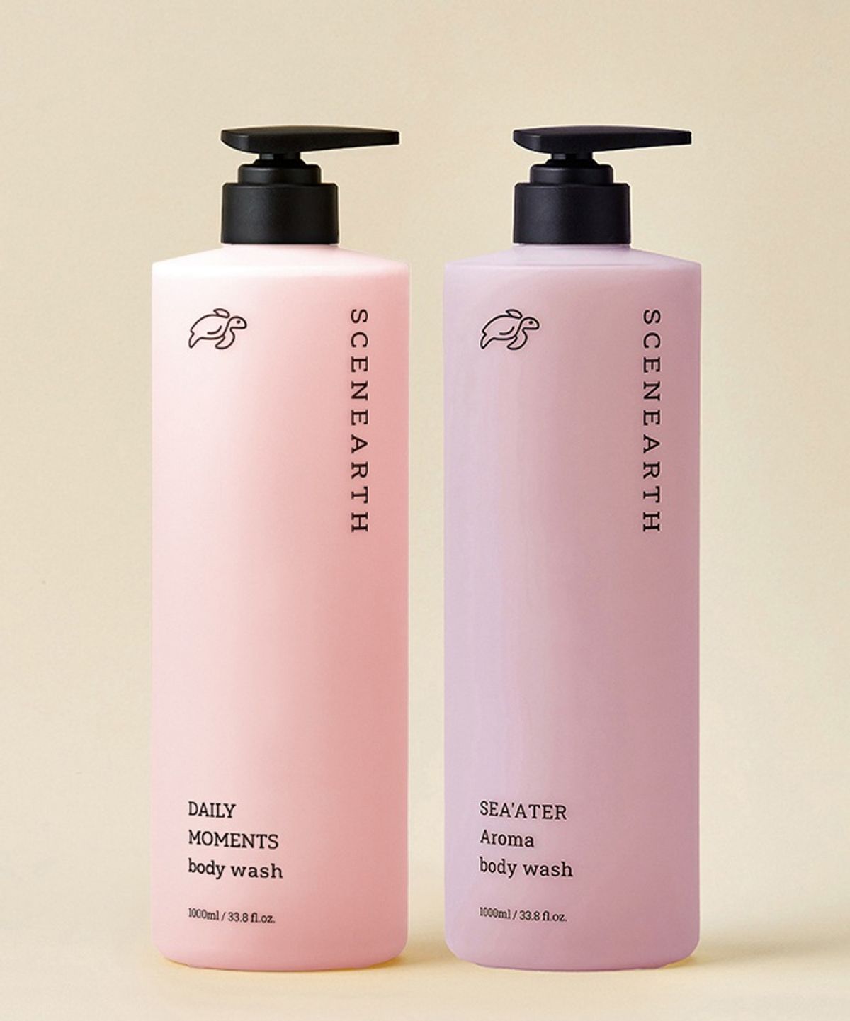 씨널스(SCENEARTH) 모먼츠 화이트머스크 바디워시 + 아로마 퍼퓸 바디워시 1000ml 2종 세트