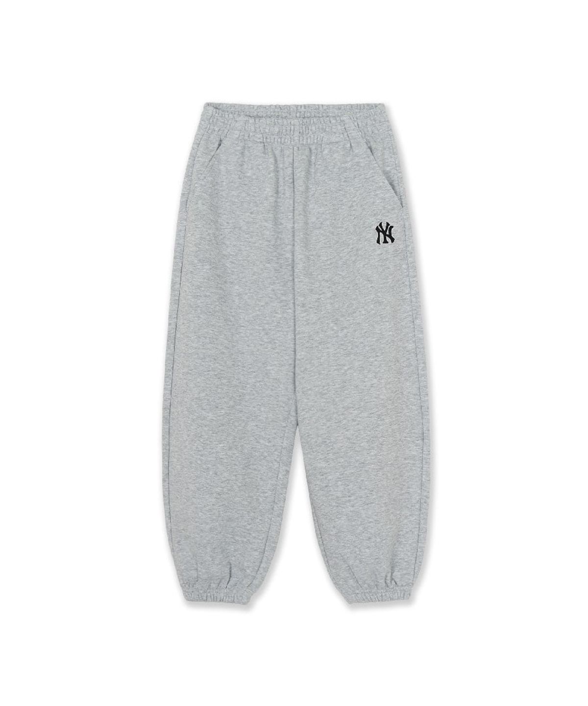 엠엘비 키즈(MLB KIDS) 스포티브 스몰로고 루즈 조거 팬츠 NY (L.Melange Grey)