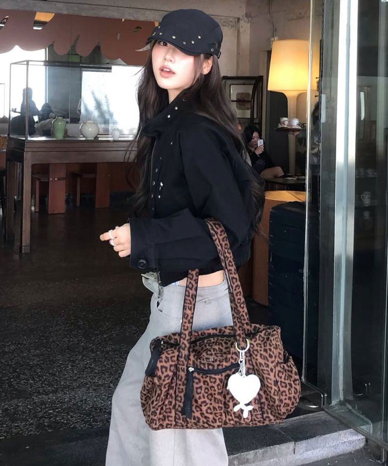 BALLO 레오파드 MD보스톤숄더 BR (JHNEHA6BF115BR260)