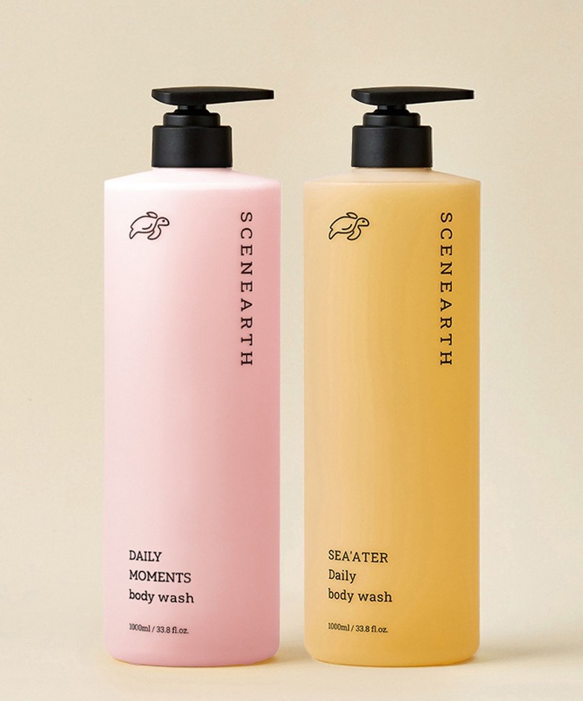 씨널스(SCENEARTH) 모먼츠 화이트머스크 바디워시 + 씨어터 데일리 바디워시 1000ml 2종 세트