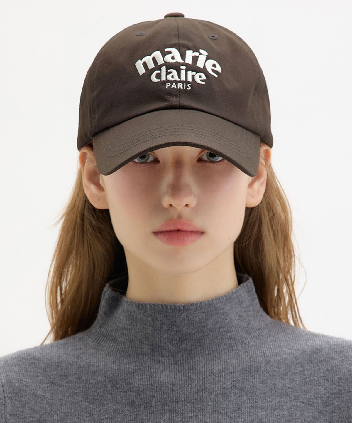 마리끌레르(MARIE CLAIRE) 아치 로고 볼캡(MAGCHT06MBR)