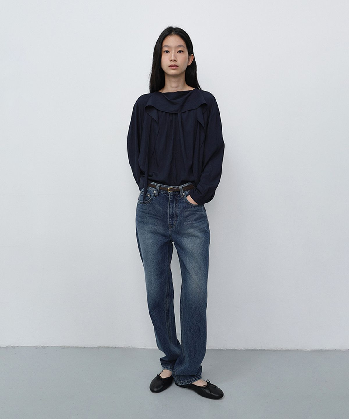 던스트(DUNST) ESSENTIAL STRAIGHT JEANS_UDPA6C204_BRUSHED BLUE