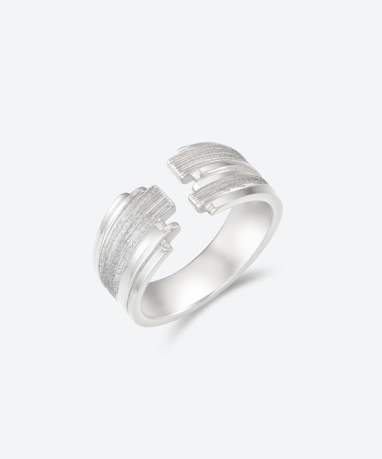 925 Tier wide band ring - Basic