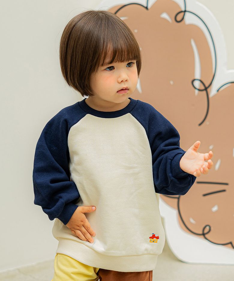[2PACK] 픽시 유아 키즈 라글란 맨투맨 티셔츠