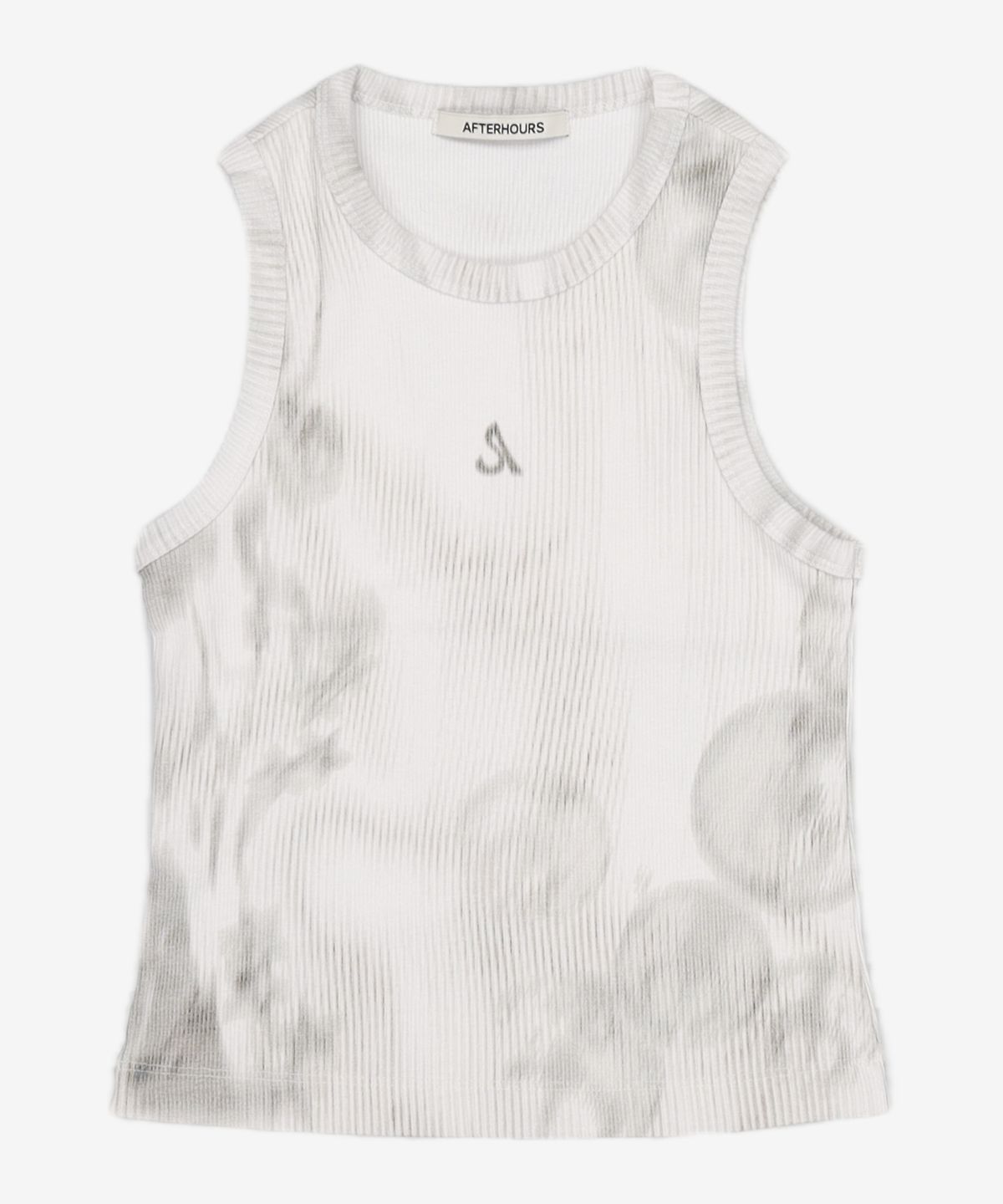 애프터아워즈(AFTERHOURS) GRAPHIC SLEEVELESS TOP (BEIGE) XS