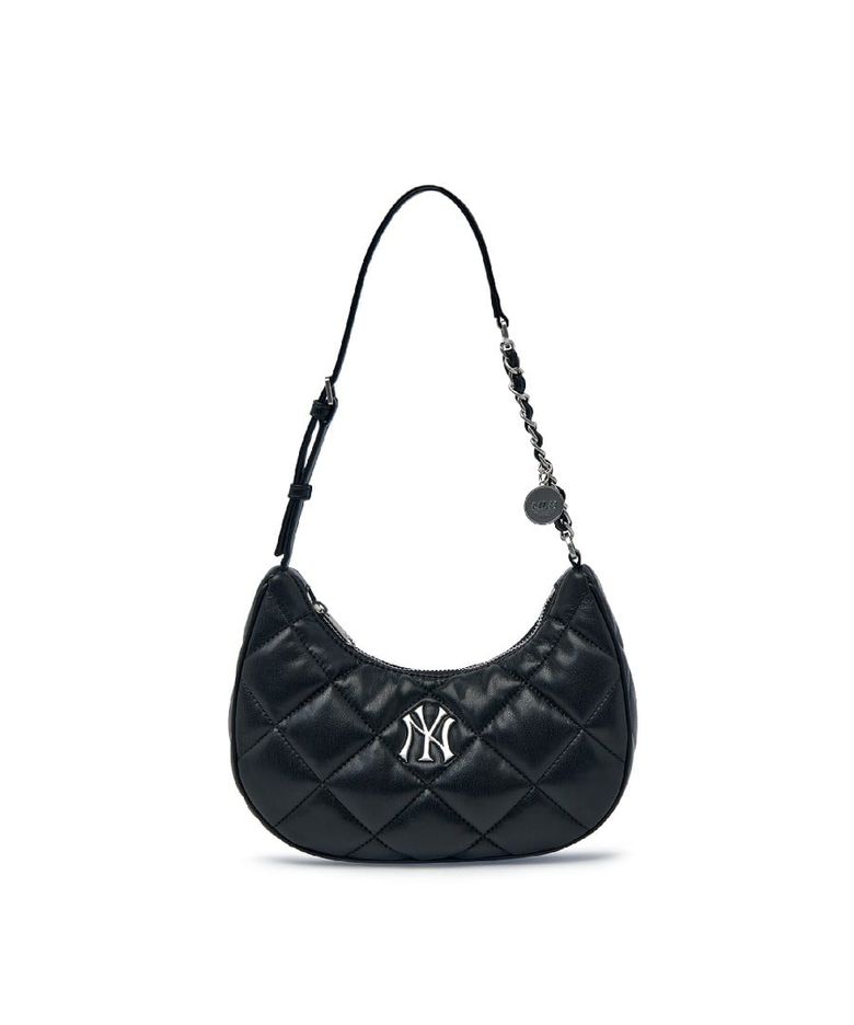 베이직 퀼팅 PU 호보백 NY (Black)