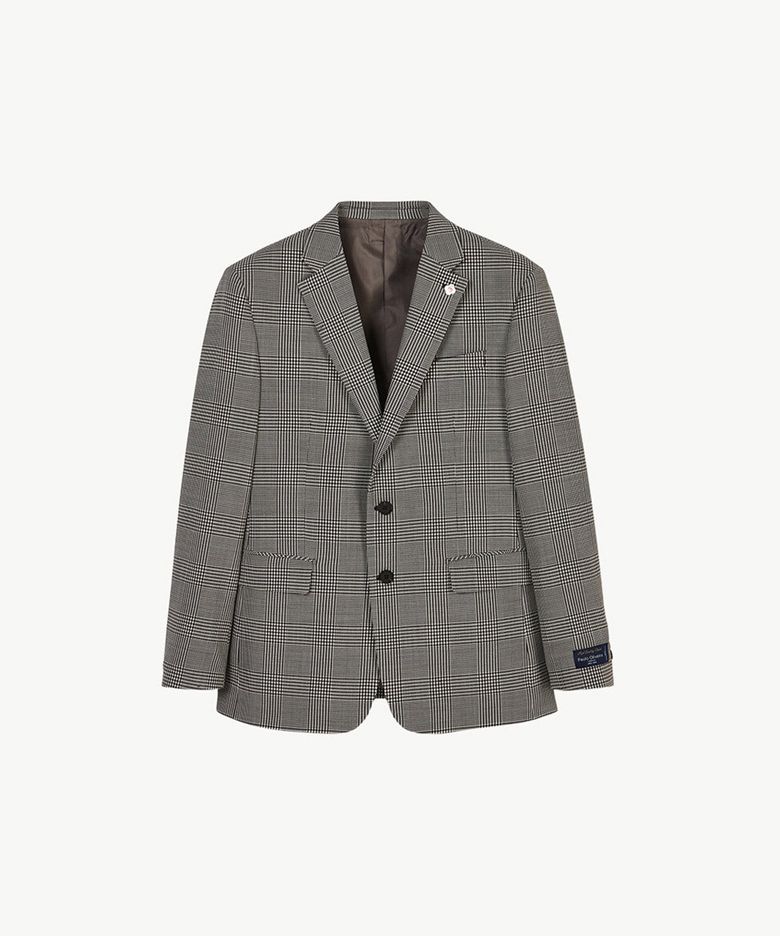 [BLACK LABEL] PAULO 글렌체크 자켓_브라운 (릴렉스핏)_SJAUC91NCH
